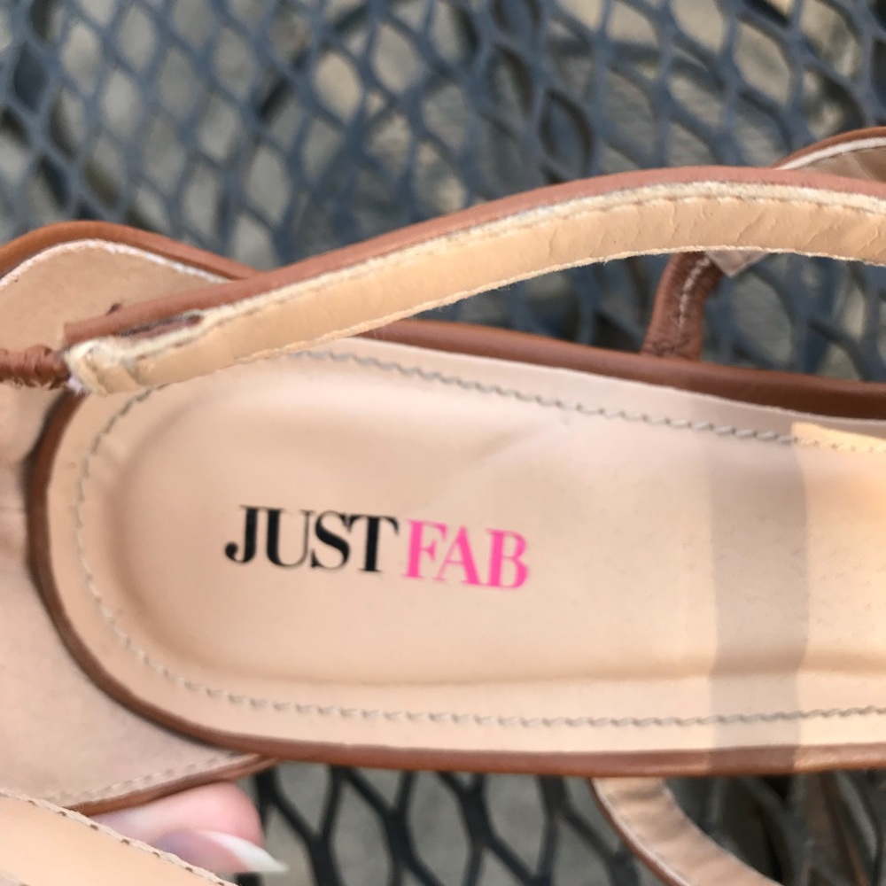💕SOLD💕JustFab Daniela Wedged Sandals - Picture 5 of 8